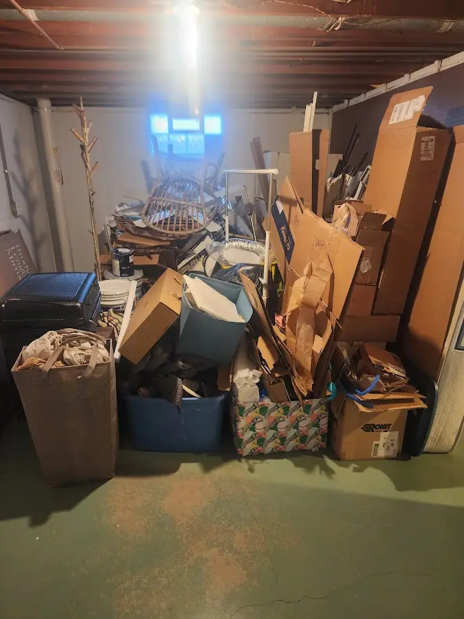 Roll-off dumpster container at job site for Yard Waste Dumpster Rental in Orrville